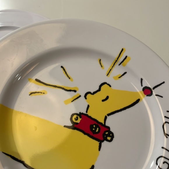 Pottery Barn Kids Rudolph Plastic plates 8” set of 4 - Picture 6 of 6